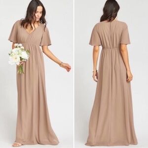 Show Me Your Mumu Emily Empire Maxi Dress Women’s Sz 2XL Blush Pink Chiffon